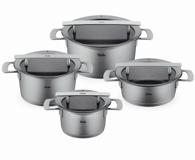 Phi Collection Pannenset met Glasdeksels - 4-delig by Fissler in Rvs – product photo 1 of 5