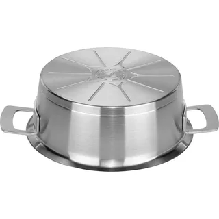 Phi Collection Soeppan met Downdraft Glasdeksel 24cm - laag von Fissler in Silber – Produktfoto 3 von 3