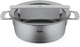 Phi Collection Soeppan met Downdraft Glasdeksel 24cm - laag von Fissler in Silber – Produktfoto 1 von 3