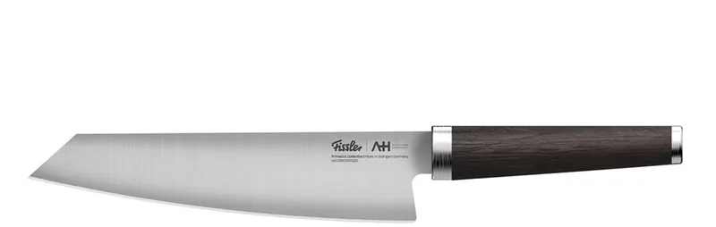 PrimeCut - Koksmes 20 cm – Professioneel RVS Chefmes – HRC 60 – Gerookt Eikenhouten Handvat – Made in Germany by Fissler in Eikenhout – product photo