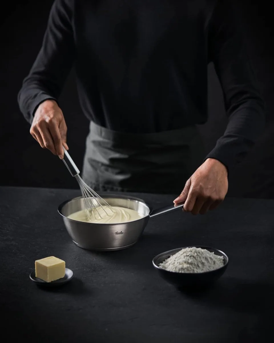Profi Collection / roestvrijstalen bekerbezem (20 cm) roer-garde middelgroot, premium keukenhulp by Fissler in Grey – product photo