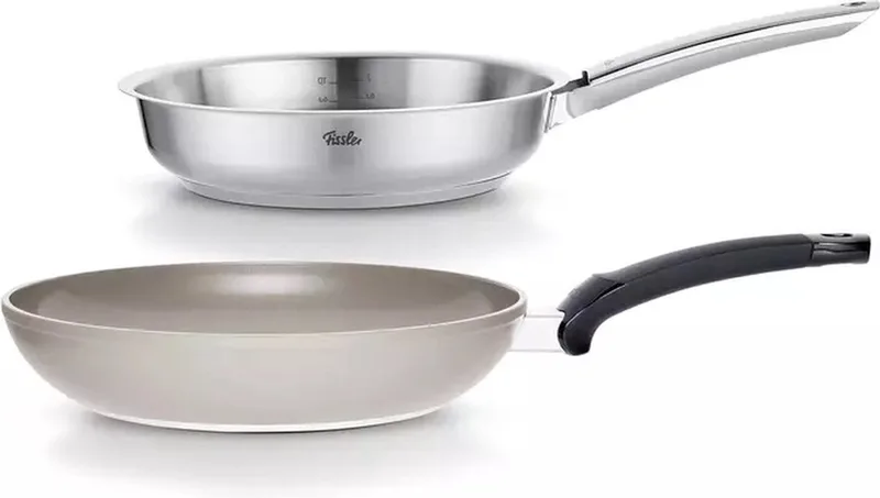 Pure Collection / Ceratal Classic Koekenpannenset, 24+28cm von Fissler in Grau – Produktfoto
