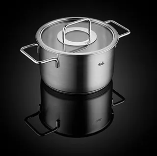 Pure Collection Pannenset met glazen deksel - 4 delig de Fissler en Argent – photo produit 2 sur 5