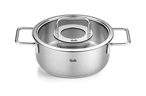 Pure Collection Pannenset met glazen deksel - 4 delig de Fissler en Argent – photo produit 5 sur 5