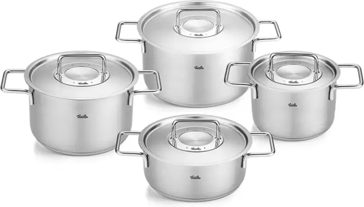 Pure Pannenset- 4-delige Set de Fissler en Argent – photo produit