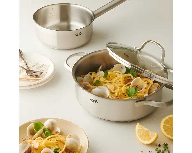 San Francisco Kookpan Laag met Glazen Deksel - 1L - Ø 16cm de Fissler en Multicolore – photo produit 4 sur 4