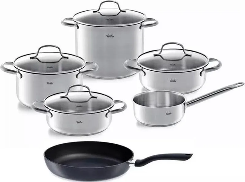 San Francisco Pannenset met Cenit Koekenpan - 6-delig de Fissler en Argent – photo produit