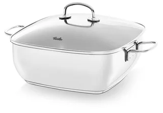 Secural Braadpan - met Antikleeflaag - Vierkant - met Glasdeksel, 28x28cm von Fissler in Rvs – Produktfoto 2 von 2