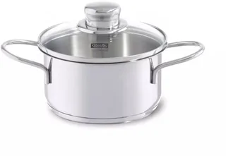 Snacky Kookpan met Glasdeksel 14cm by Fissler in Silver – product photo 1 of 5