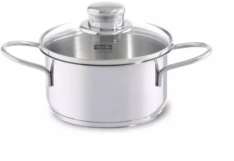 Snacky Kookpan met Glasdeksel 14cm by Fissler in Silver – product photo 1 of 5