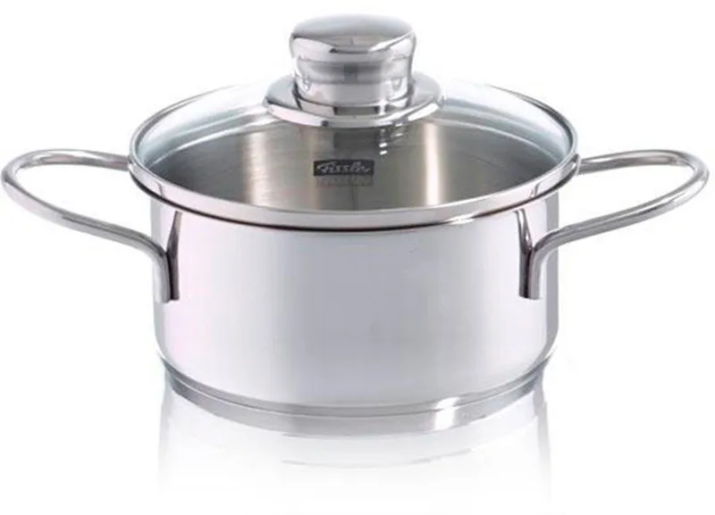 Snacky Kookpan met Glasdeksel 14cm by Fissler in Silver – product photo 2 of 5
