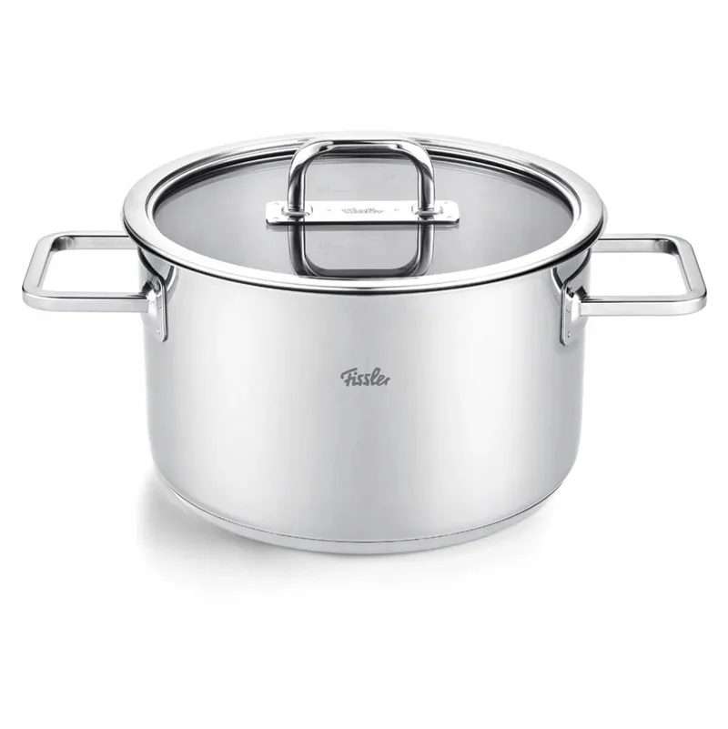 Viseo Pro kookpan met glazen deksel - Ø20 cm by Fissler in Silver – product photo