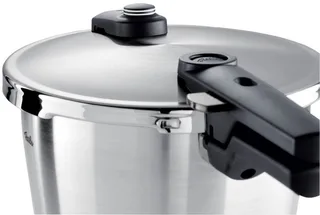 Vitaquick Premium Snelkookpan met Stoominzet en driepoot 10L von Fissler in Silber – Produktfoto 2 von 3