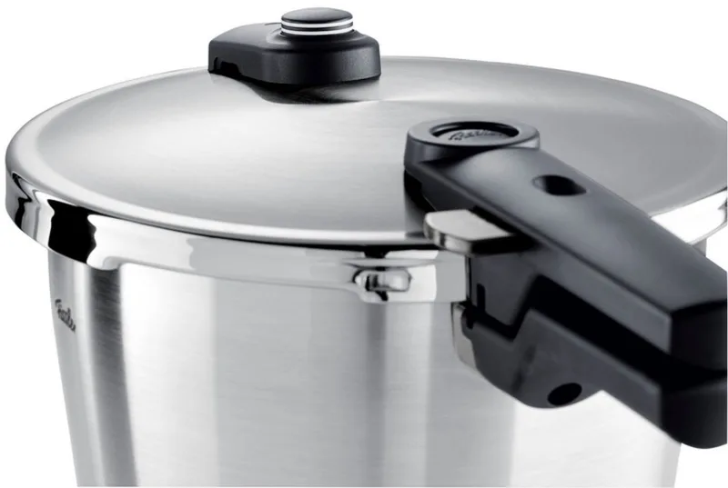 Vitaquick Premium Snelkookpan met Stoominzet en driepoot 10L von Fissler in Silber – Produktfoto 2 von 3