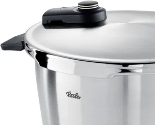 Vitaquick Premium Snelkookpan met Stoominzet en driepoot 4.5L von Fissler in Silber – Produktfoto 3 von 3