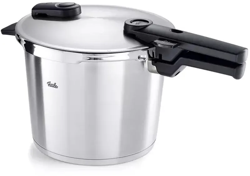 Vitaquick Premium Snelkookpan met Stoominzet en driepoot 8L by Fissler in Silver – product photo 1 of 3