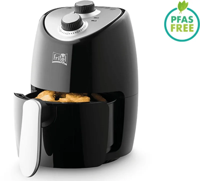 Airfryer SnackTastic® 4202 – Mini Airfryer / Compacte Heteluchtfriteuse 2L – 1000W – Voor 1-2 Personen – Kleine Airfryer voor Studenten & Singles – PFAS-vrij by Fritel in Black – product photo