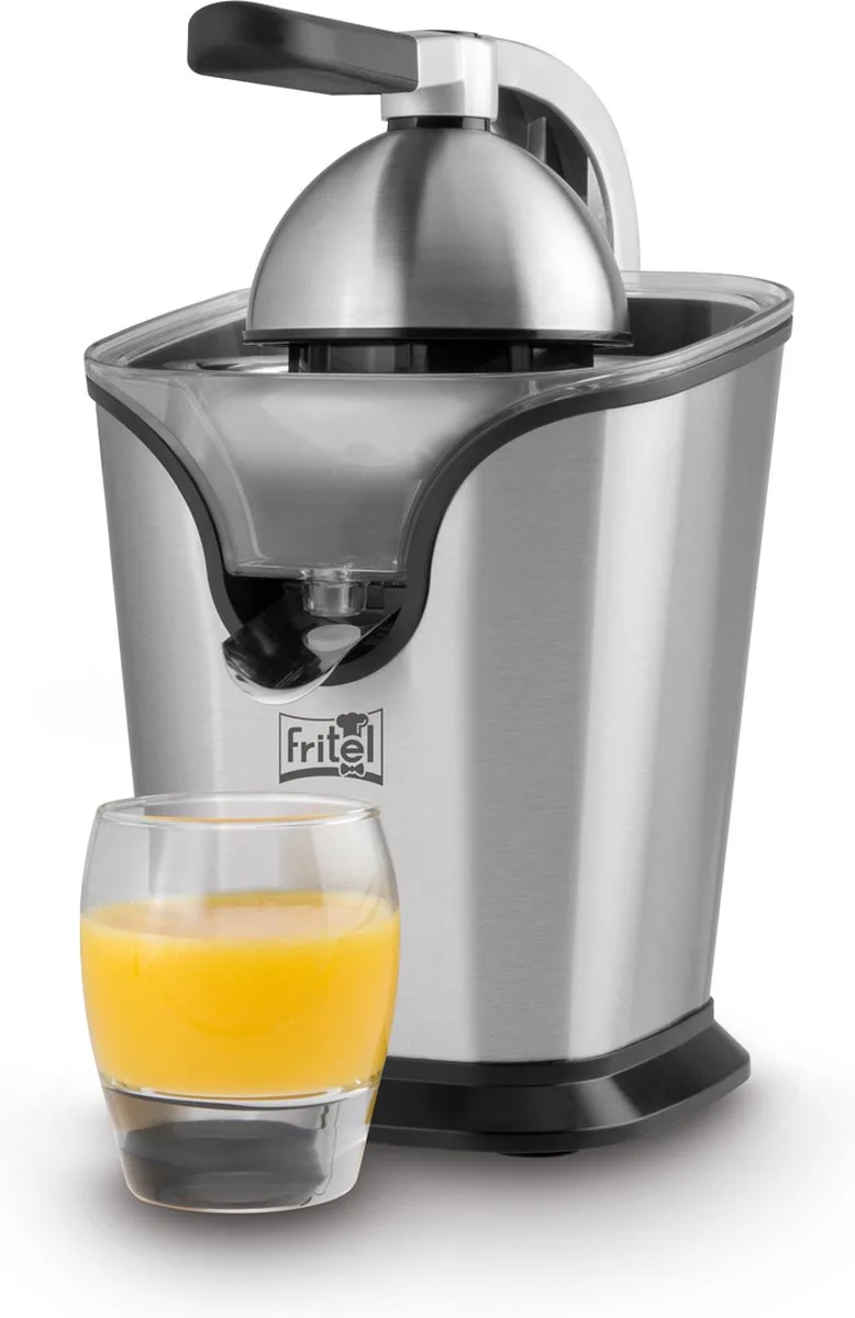 Citruspers CP 4177 - Elektrische Citroenpers / Sinaasappelpers - 2 Perskegels - Antidrup - 100W by Fritel in Inox – product photo