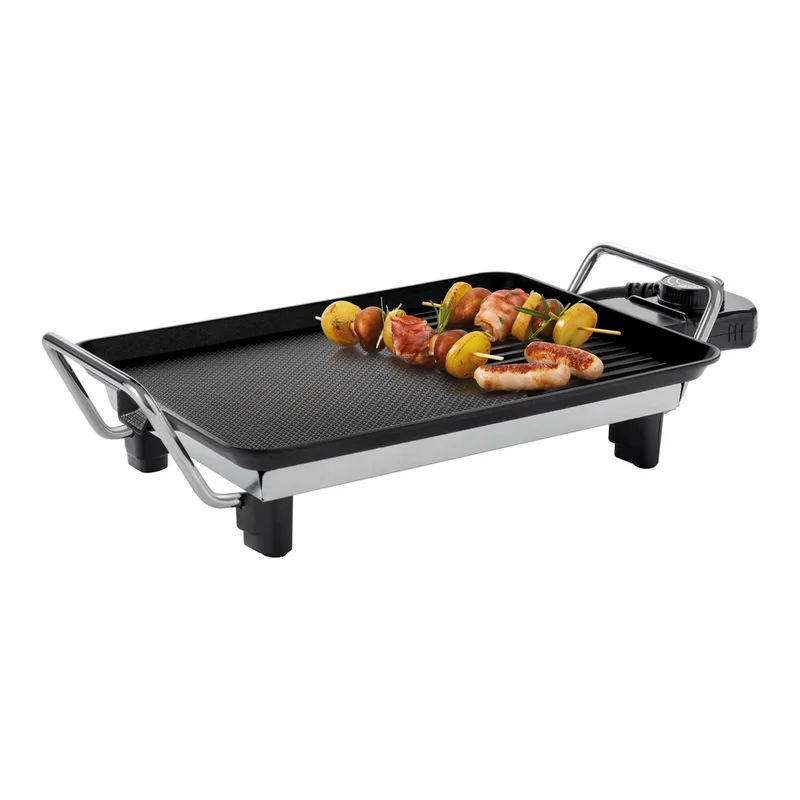 Grill Teppanyaki GT 1075 - Grillplaat/Teppanyaki Bakplaat - 28 x 20 cm - 1000 W - 5 standen - 1 tot 2 personen - PFAS-vrij van Fritel – productfoto