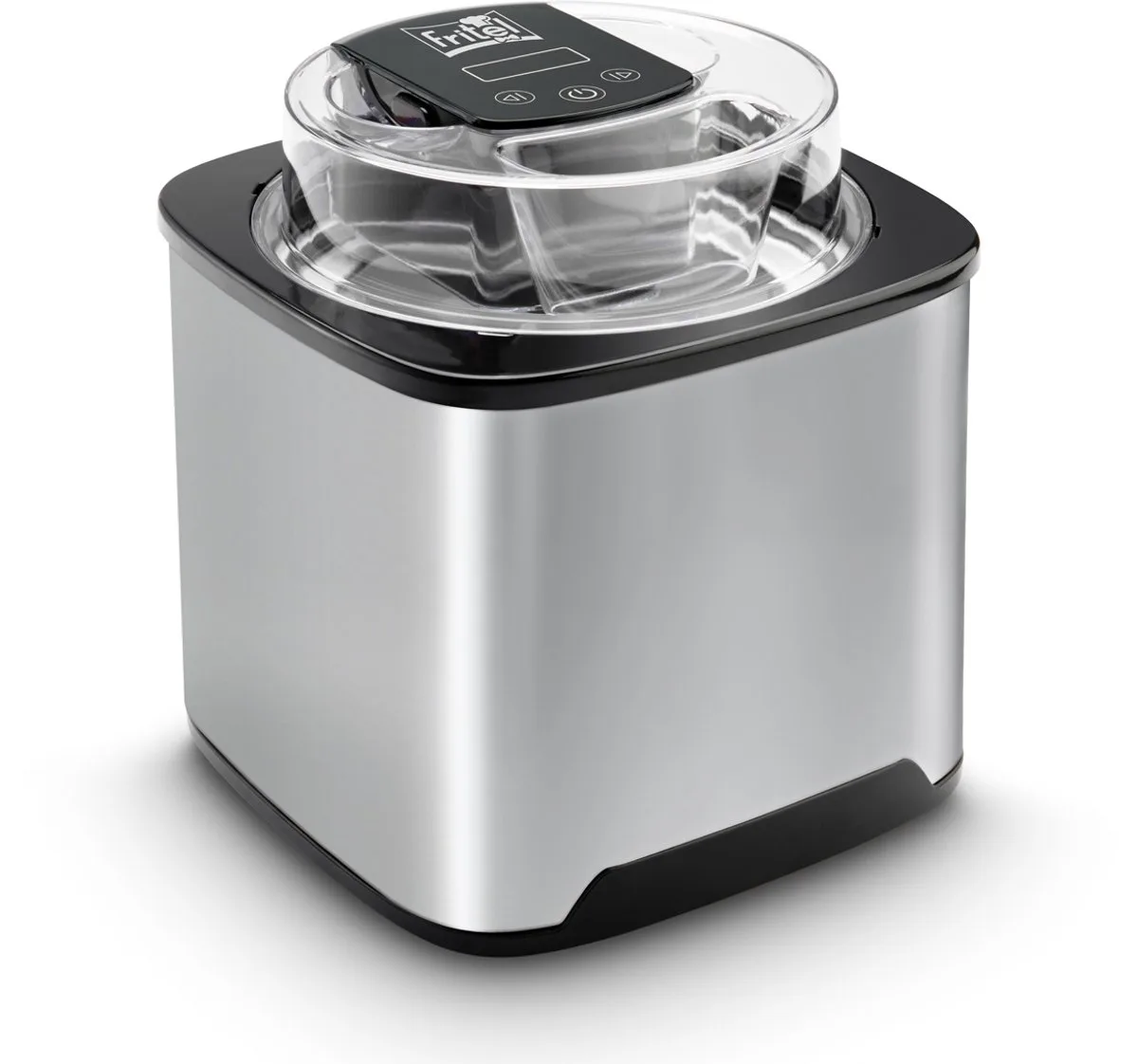Ijsmachine IM 1252 - Ijsmaker / Ice Cream Maker - Ijs / Sorbet - 2L - Vrieskom - Touch display - Digitale timer + Vulopening fra Fritel i Grijs-zwart – produktbillede