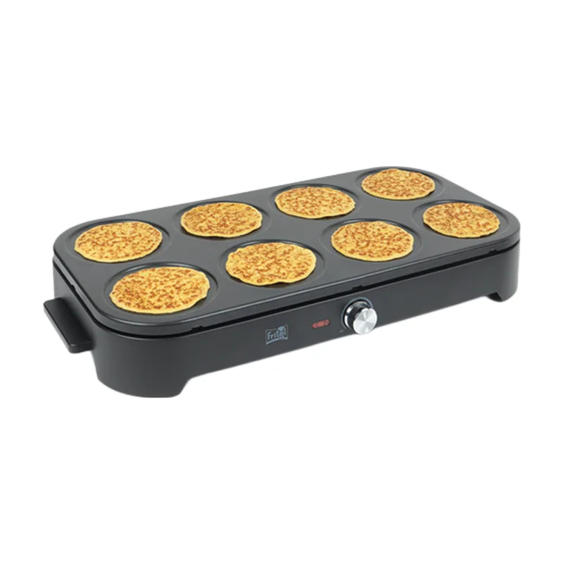 PM 2260 Pannenkoekenmaker - Pannenkoekenfeest - 1500 W - Pannenkoeken 8 x 15 cm - Voor 1 tot 8 personen + 8 spatels & 1 soeplepel - PFAS-vrij van Fritel – productfoto
