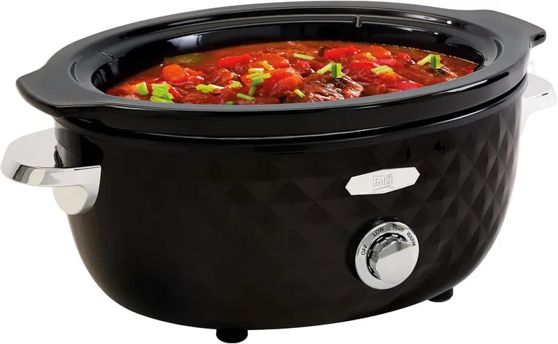 Slowcooker SC 2290 - Elektrische Stoofpan/Crockpot - 5,5 L - 210 W - Voor 4 tot 8 personen - Keramische Pan - 4 Warmtestanden by Fritel – product photo