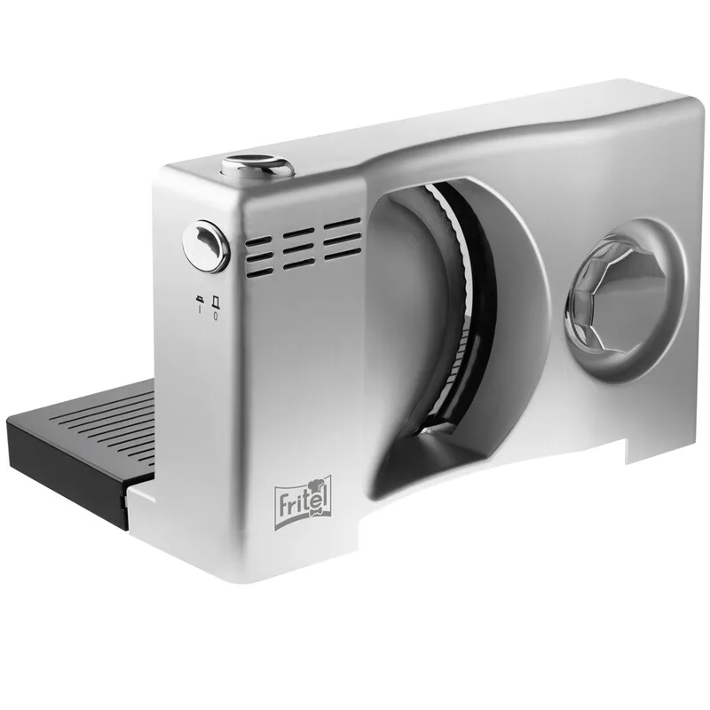 Snijmachine - SL 3110 - Broodsnijder met gekarteld mes - Vlees- en broodsnijmachine - 0-15 mm - Ø 17 cm - Opvouwbare elektrische vleessnijmachine voor thuis - 100 W de Fritel – photo produit