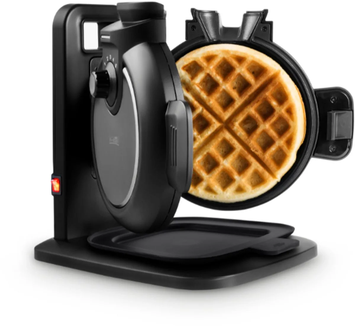 WA 2225 Top Fill Wafelijzer – Amerikaanse Wafels – Wafelmaker voor 4 Wafels – 5 Bruiningsniveaus – PFASvrij van Fritel in Zwart – productfoto