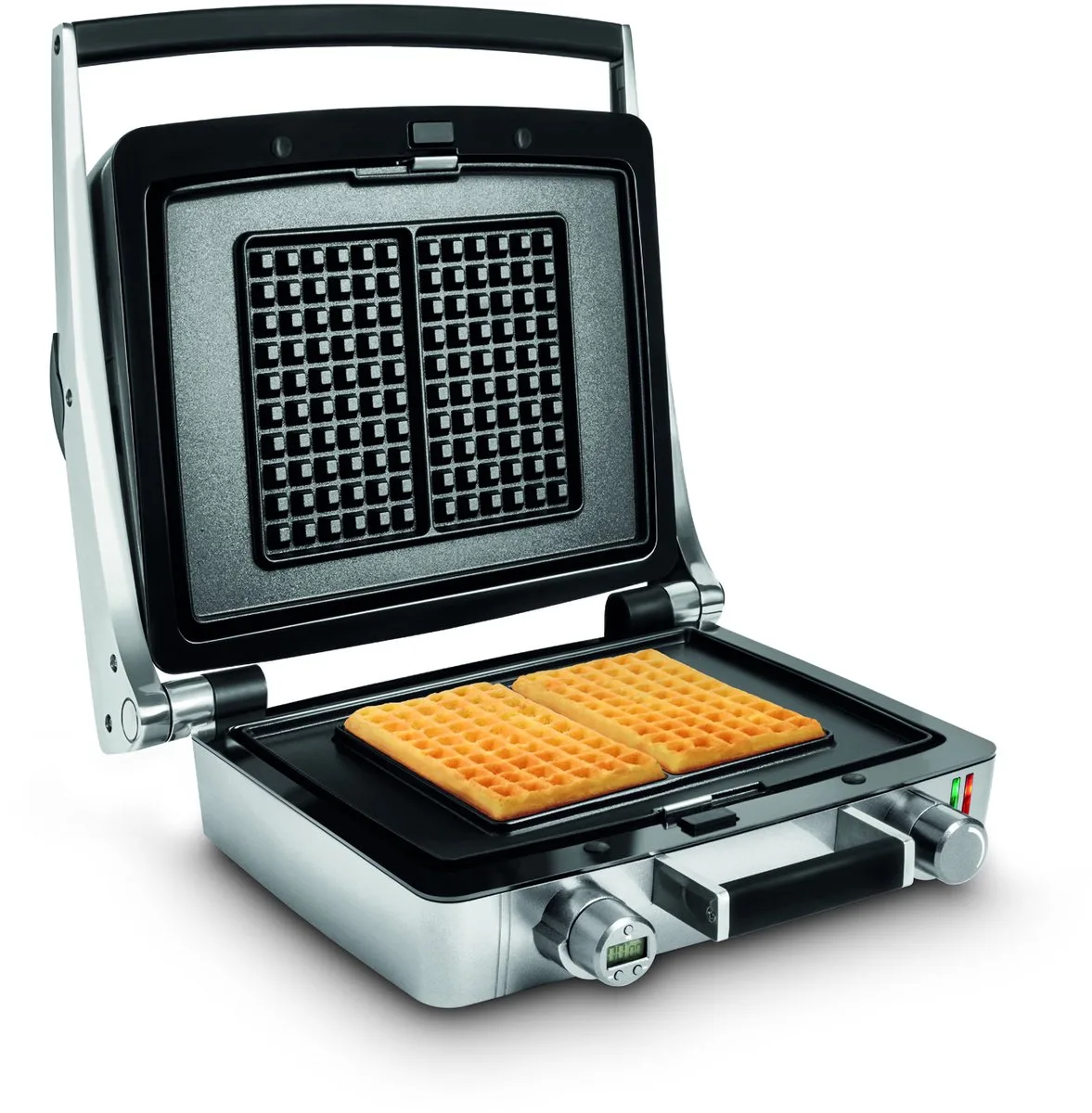 Wafelijzer - WaffleTastic® CW 3647 - Wafelmaker PFAS vrij - Wafelmachine voor 6x10 Wafel - Wafels - Wafelbakijzer met Verwisselbare Platen - 1600W - Incl. 60' Timer de Fritel en Zilvergrijs – photo produit