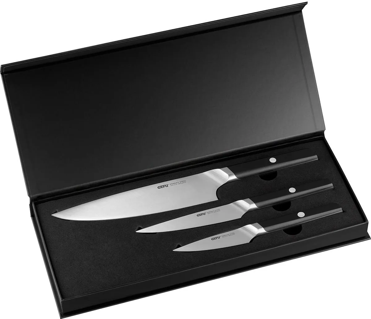 ACURO Messenset 3-delig de GEFU en Rvs, Noir – photo produit