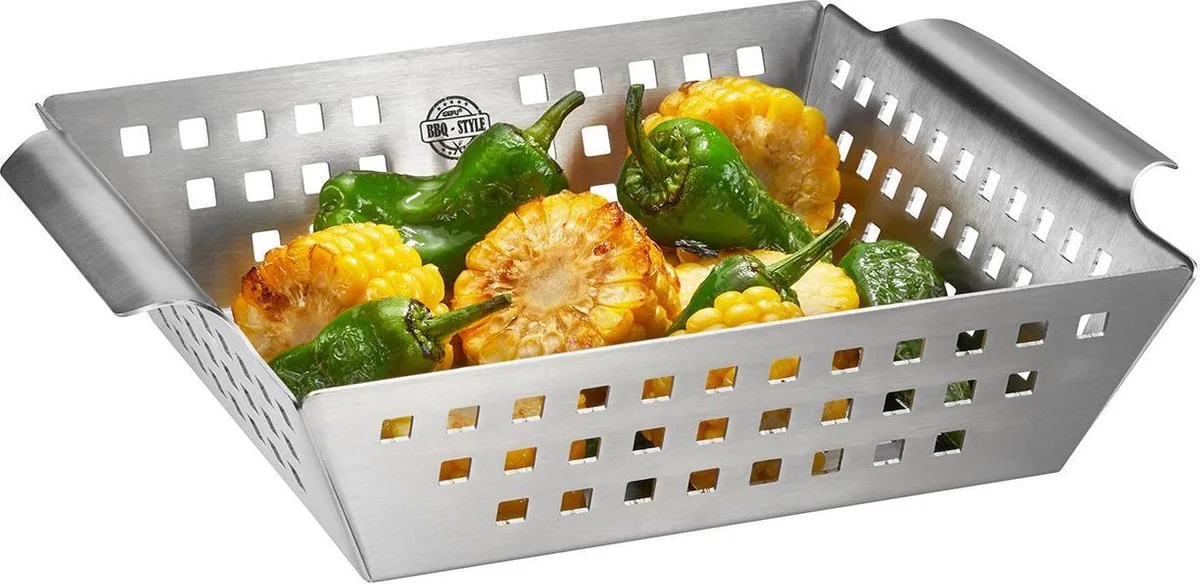 Barbecueschaal BBQ - 25 x 21cm - roestvrijstaal von GEFU in Silber – Produktfoto