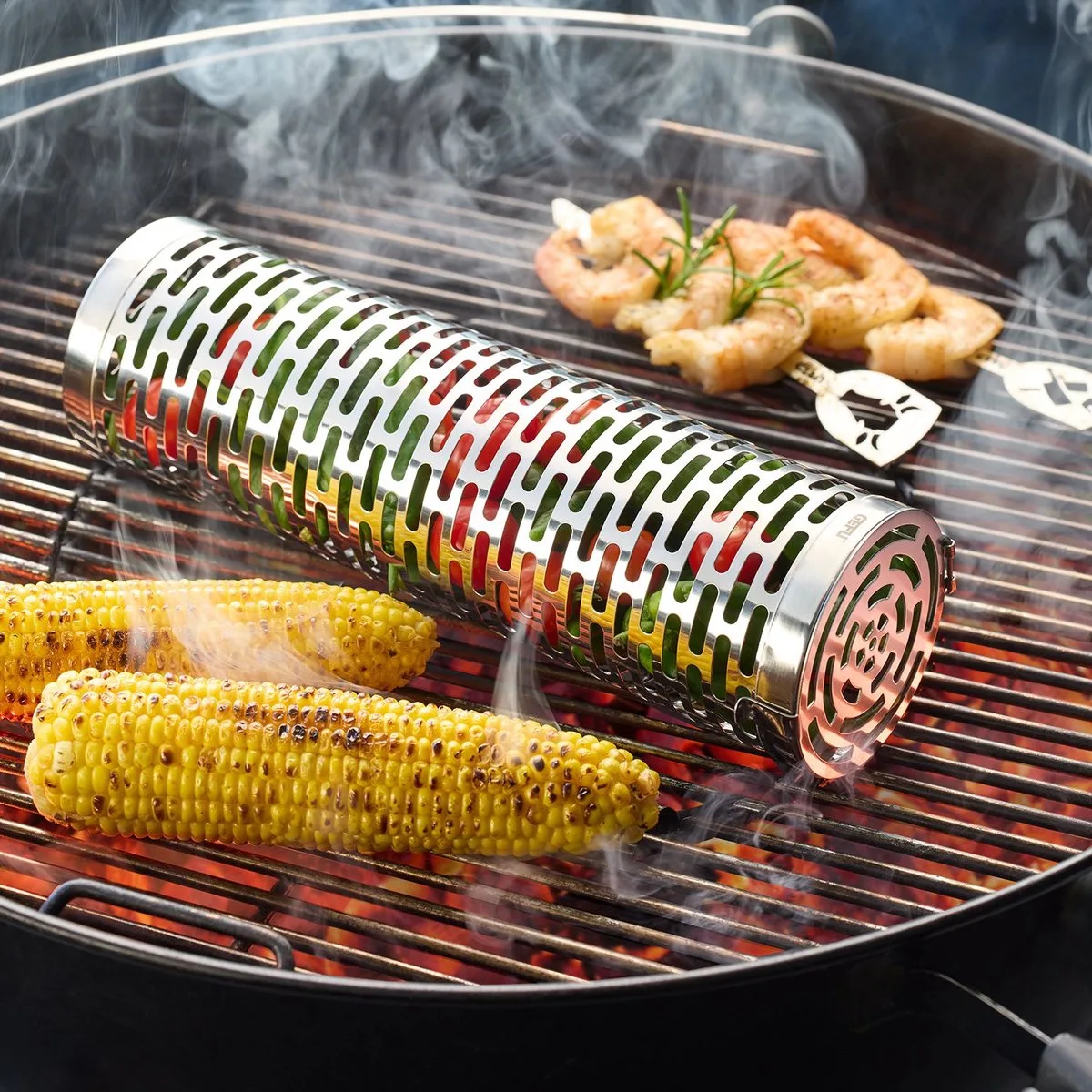 BBQ Grillmand DeLuxe - 30,5 cm von GEFU in Rvs – Produktfoto