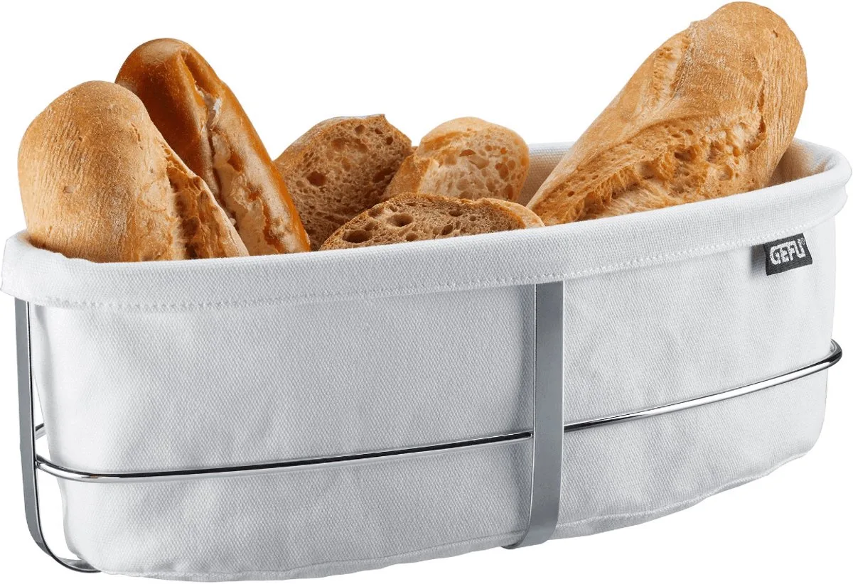 Broodmand BRUNCH - Ovaal van GEFU in Wit – productfoto