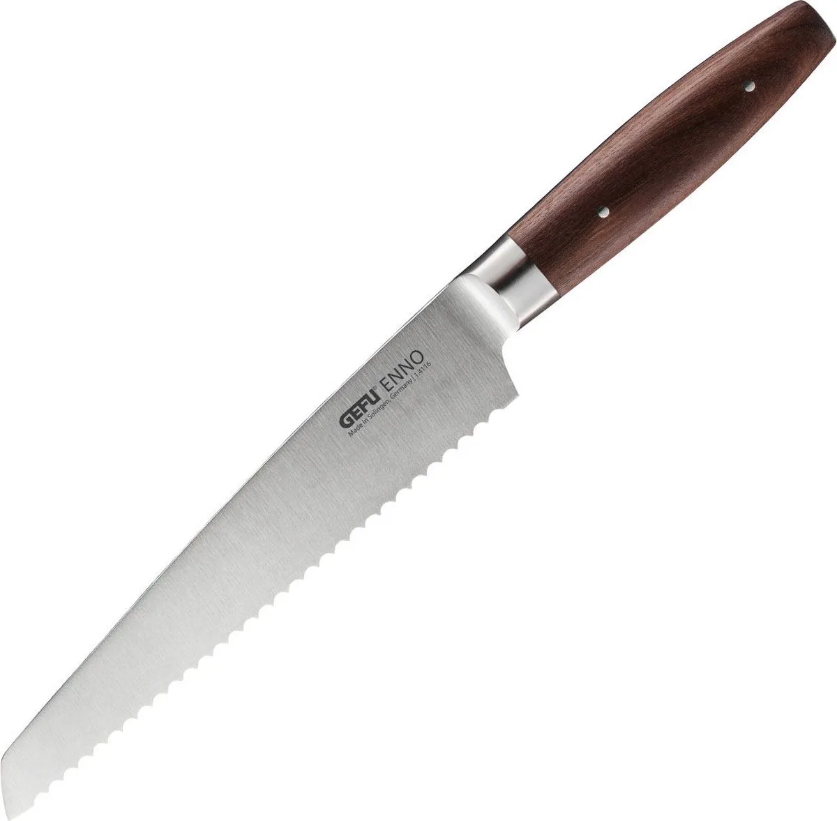 Broodmes ENNO - 21 cm von GEFU in Walnoot, Metaal – Produktfoto
