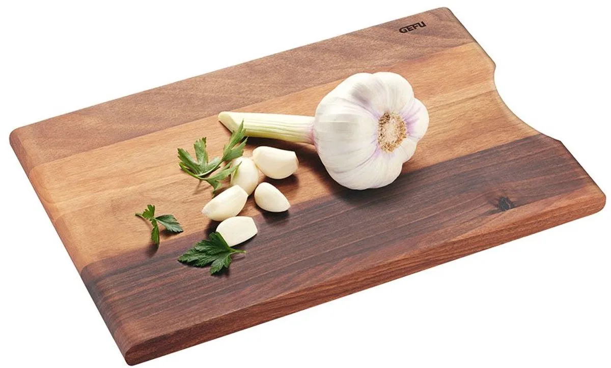 ENNO Snijplank Walnoothout 30 x 20 cm – Luxe Houten Snijplank – Dubbelzijdig van GEFU in Walnoot – productfoto
