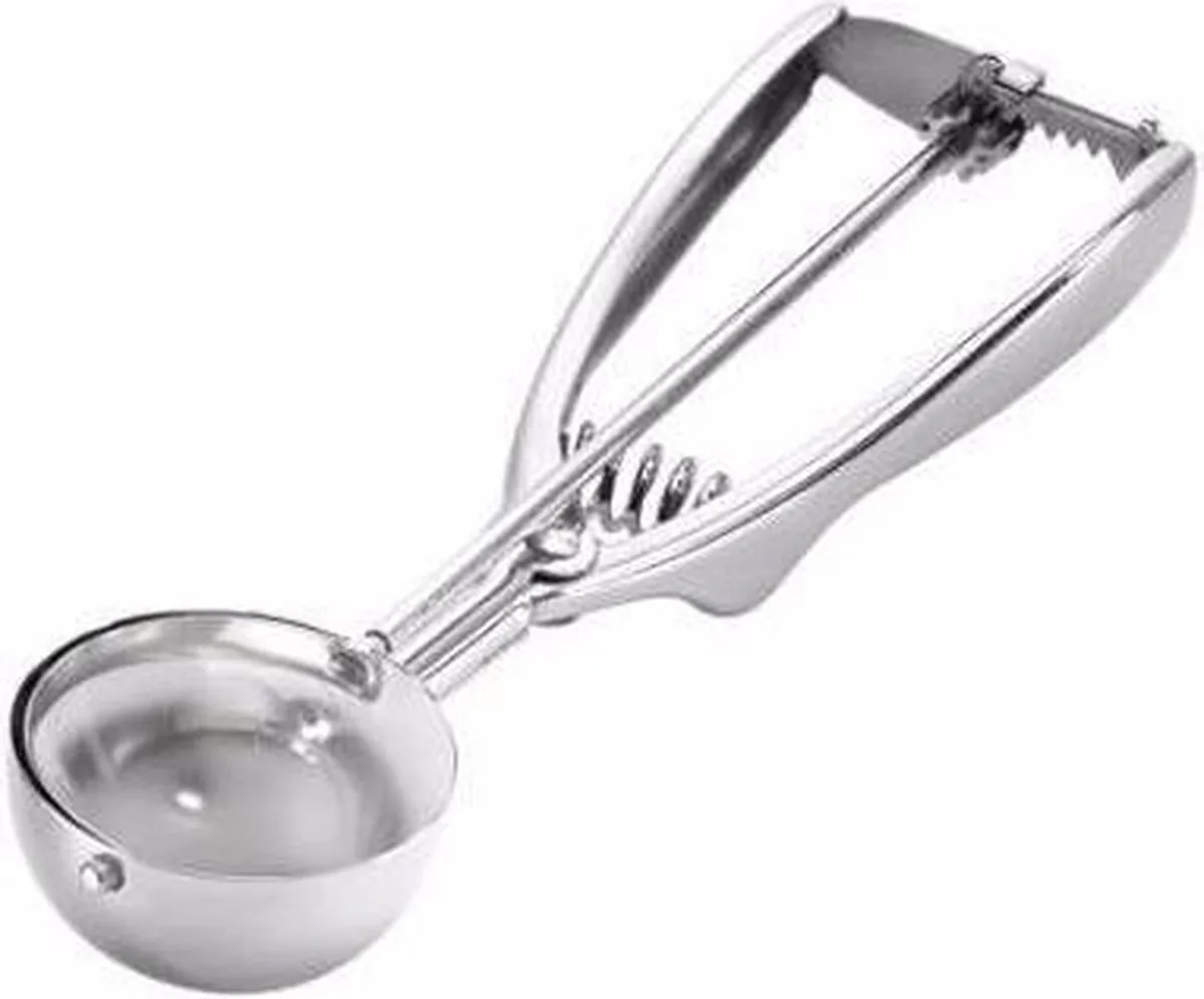 GEPALINA IJsschep met Uitwerpmechanisme – RVS IJsbolletjestang Ø5 cm – Vaatwasmachinebestendig von GEFU in Silber – Produktfoto