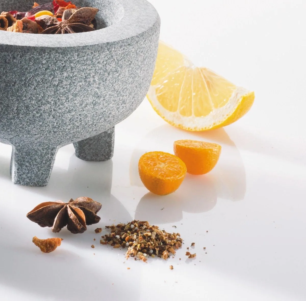 Granieten Vijzel CRUNCHY - 10 cm van GEFU in Grijs – productfoto