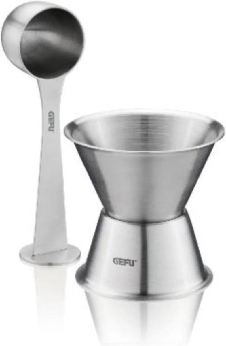 Maatlepel & Trechter, Set van 2 de GEFU en Gris – photo produit
