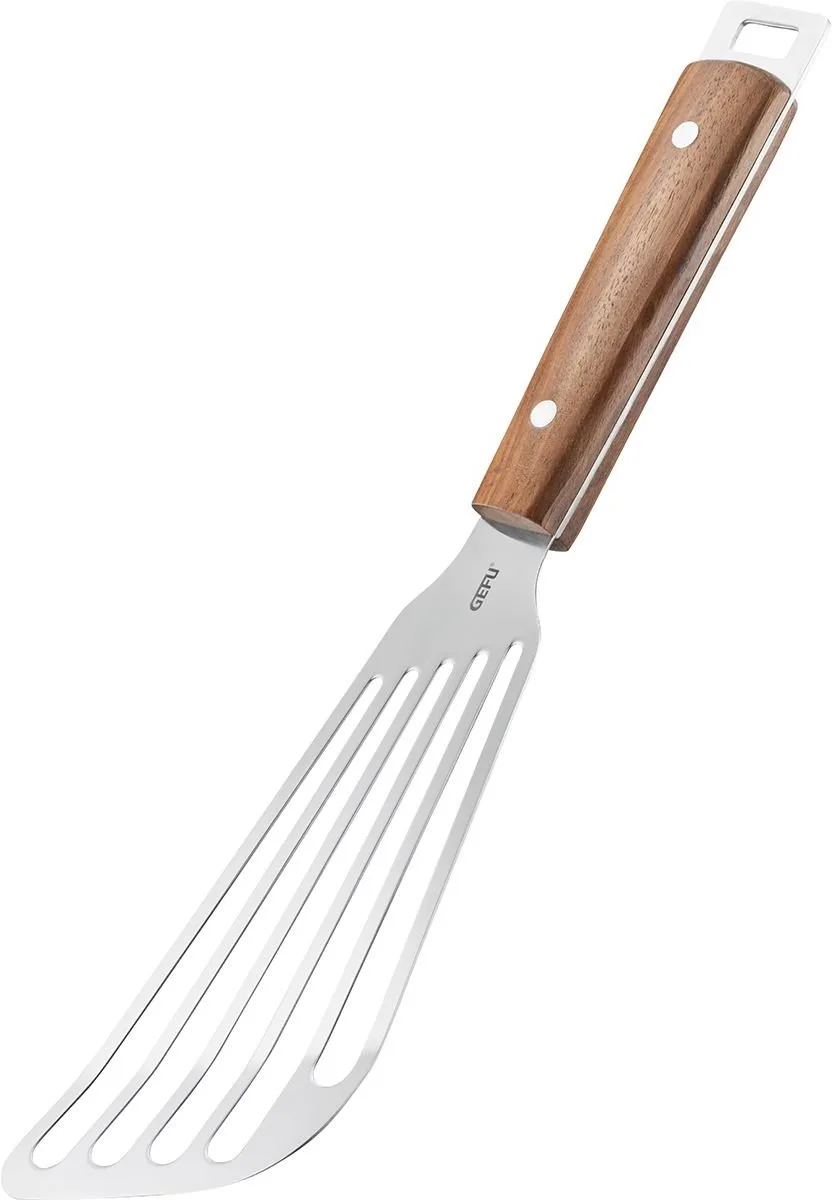 MADERO Spatel – RVS en Walnotenhout – Flexibele Bakspaan – 31,8 cm by GEFU in Rvs, Hout – product photo