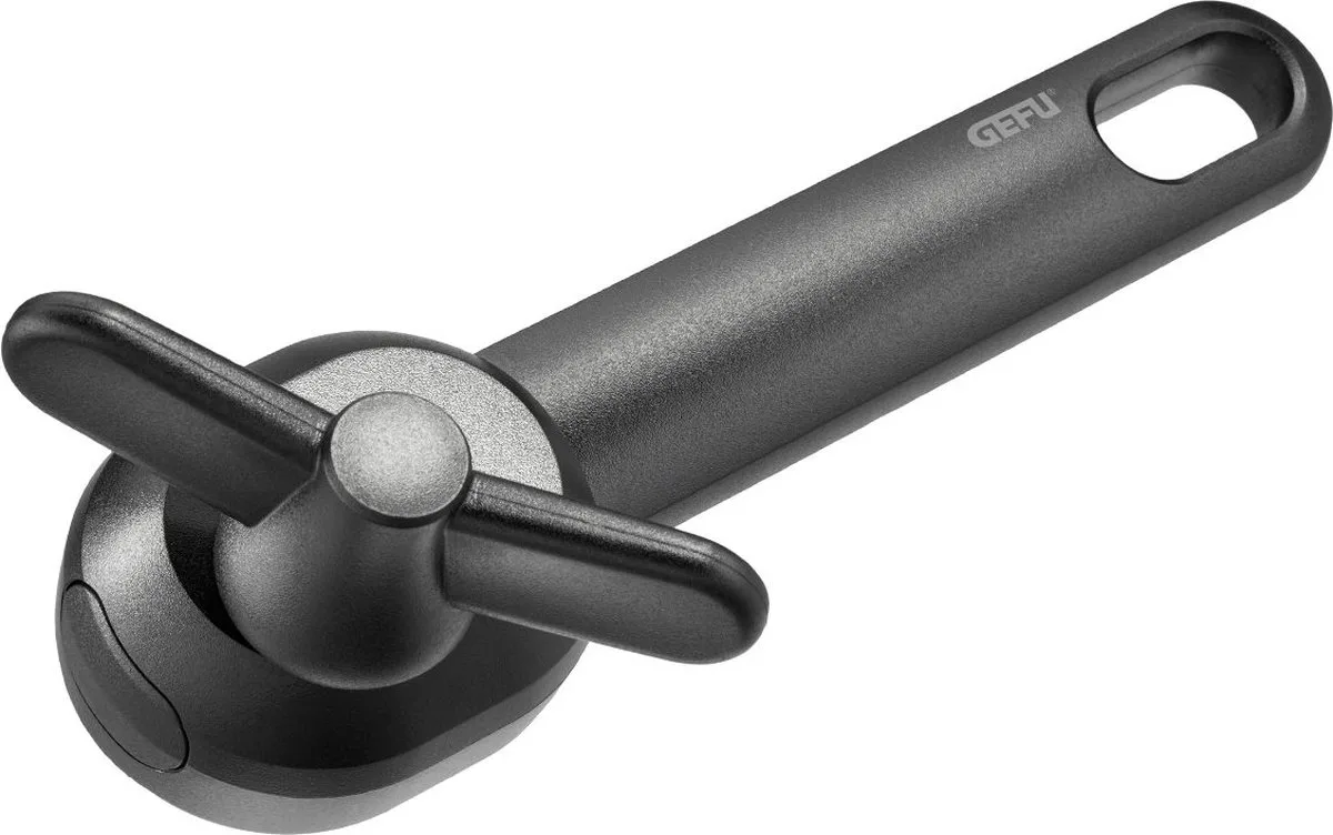 ONTOP Blikopener – Veilig en Braamvrij Openen – Voor Rechts- en Linkshandigen – Ergonomisch Design van GEFU in Zilver – productfoto