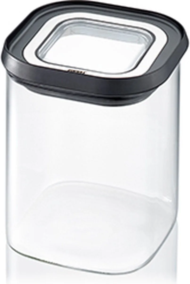 PANTRY Voorraadbus – 900 ml – Borosilicaatglas – Luchtdicht Stapelbaar van GEFU in Transparant – productfoto
