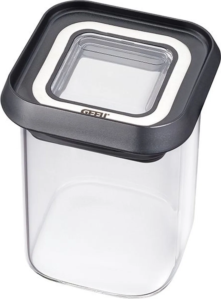 PANTRY Voorraadpot 180 ml – Glas/RVS – Luchtdicht – Voor Kruiden en Specerijen van GEFU in Transparant – productfoto