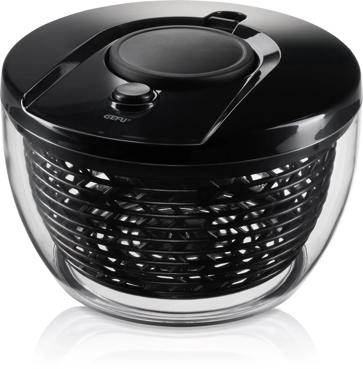 PUSH IT Mini Slacentrifuge 3 L – Compact – Met Drukmechanisme – Antislip – Snel Droge Salade de GEFU en Noir – photo produit
