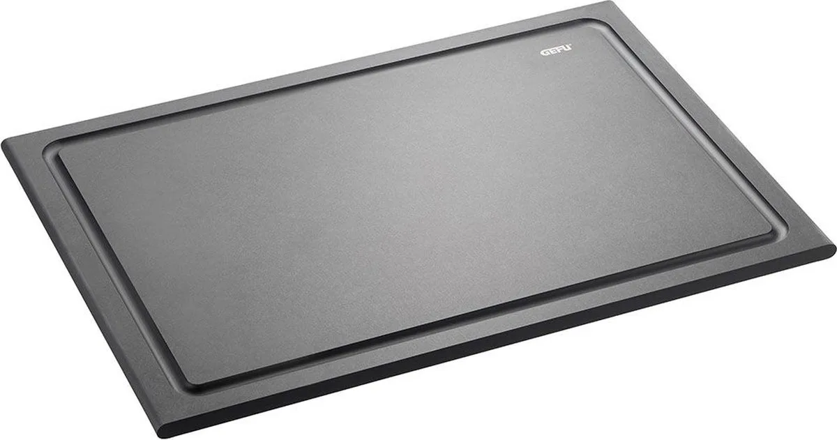 SLIZE Snijplank Medium – 37 x 25 cm – Met Sapgeul – Duurzaam Houtcomposiet fra GEFU i Antracit – produktbillede