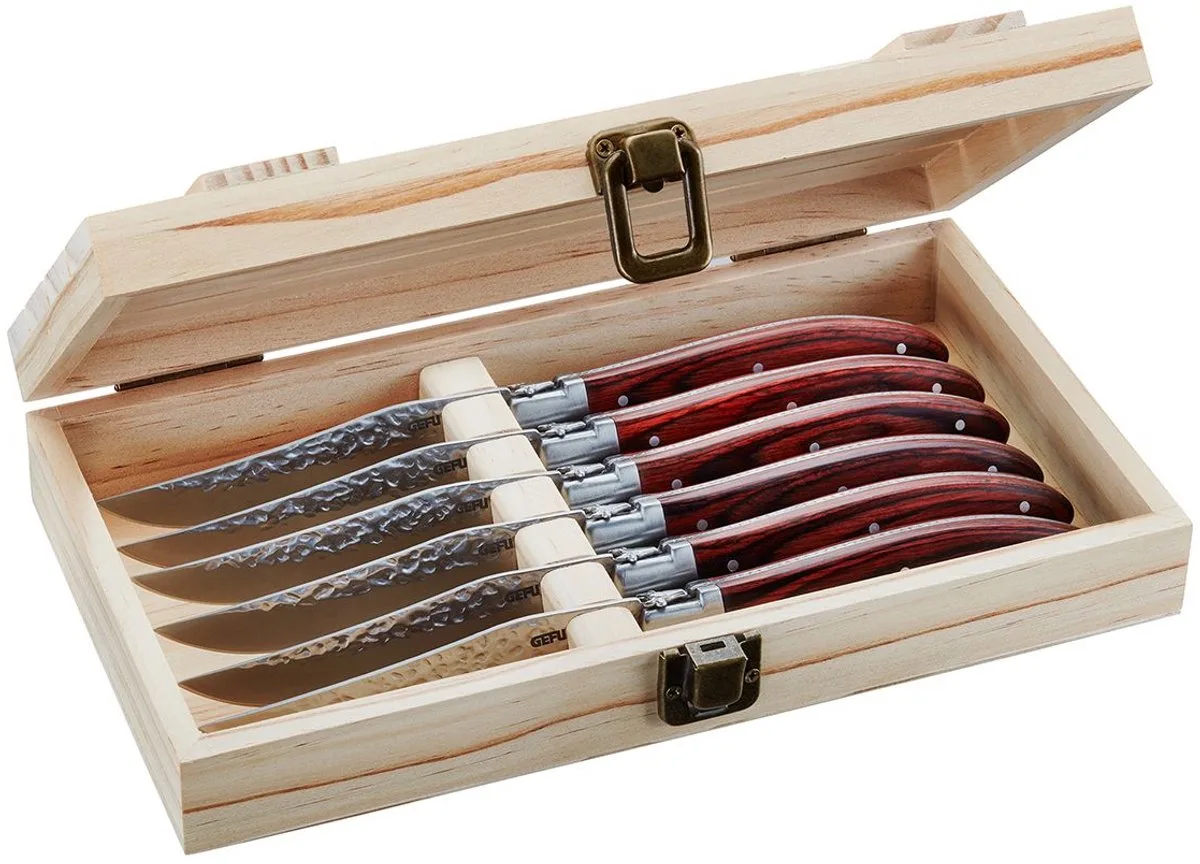 Steakmessen Set RANCHO - Set van 6 van GEFU in Bruin – productfoto