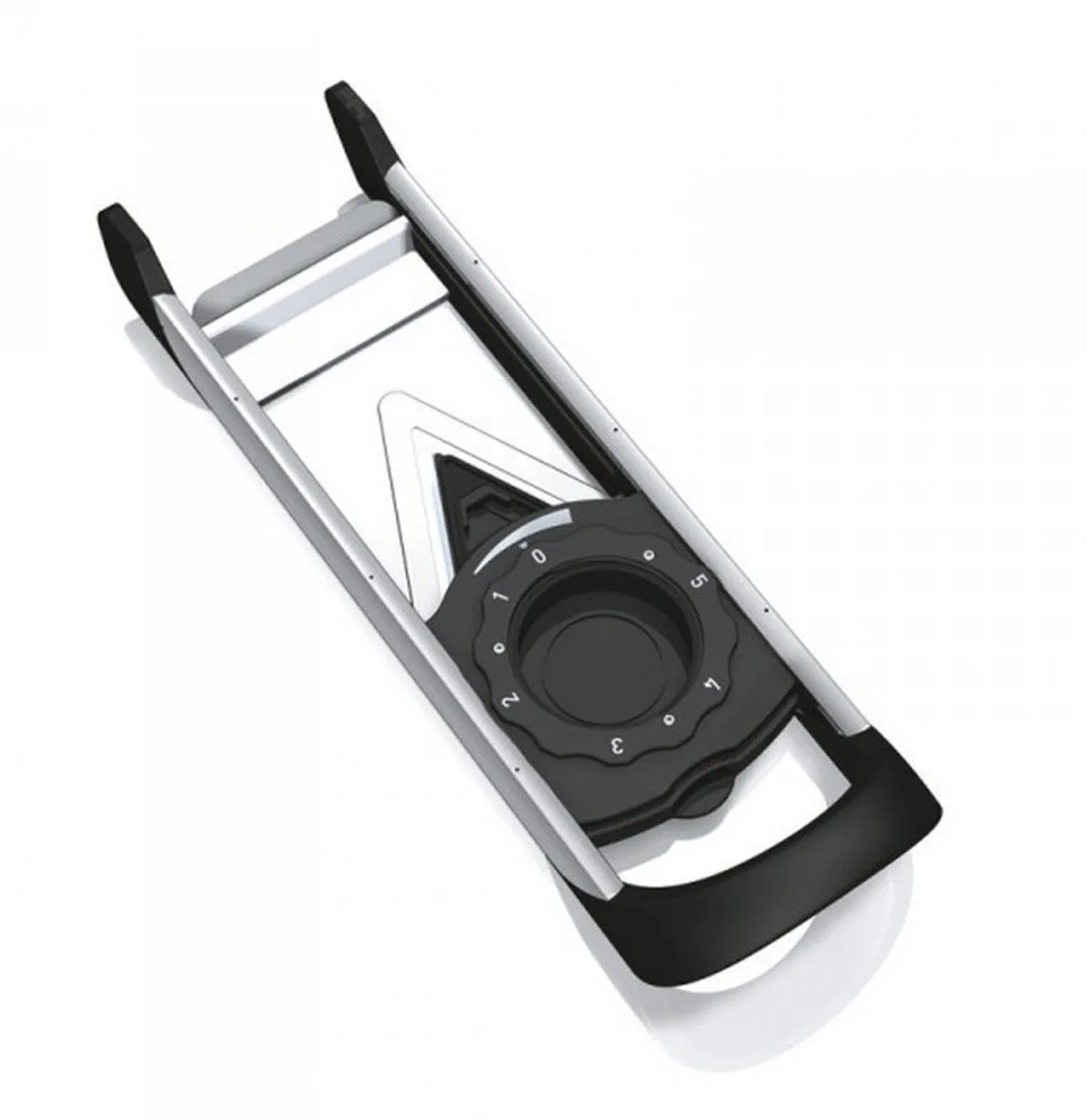 VIOLINO Gourmet Mandoline 43,2 cm – Voor Plakjes, Staafjes en Blokjes – Instelbaar 1-5 mm fra GEFU i Sølv – produktbillede