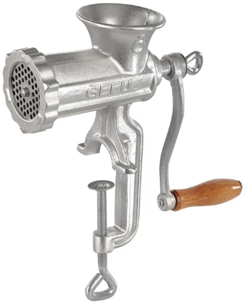 Vleesmolen - Grootte 8 van GEFU in Zilver – productfoto