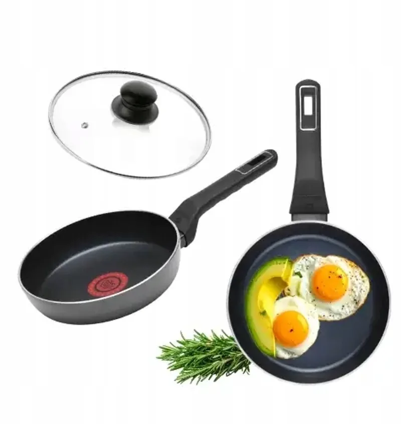 Ambiente Koekenpan 20cm met Universele Deksel - ThermoCoat by Gerlach in Black – product photo