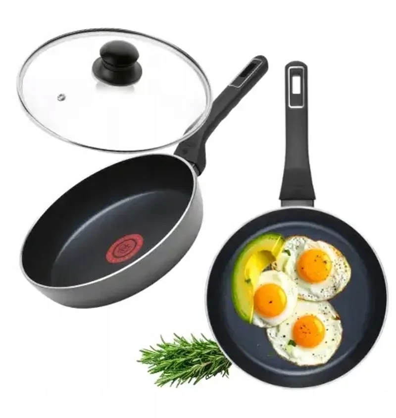 Ambiente Koekenpan 24 cm met Universele Deksel van Gerlach in Zwart – productfoto