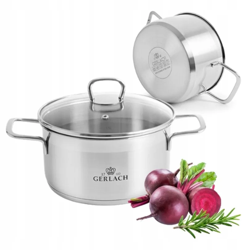 Brava Kookpan 2,5L RVS - 20 cm by Gerlach in Silver – product photo